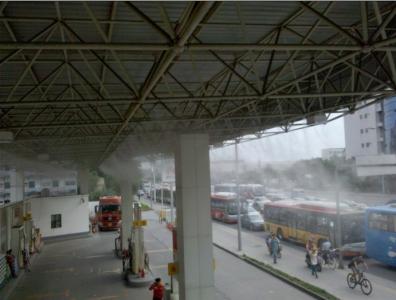 人造噴霧設備-加油站防爆降溫